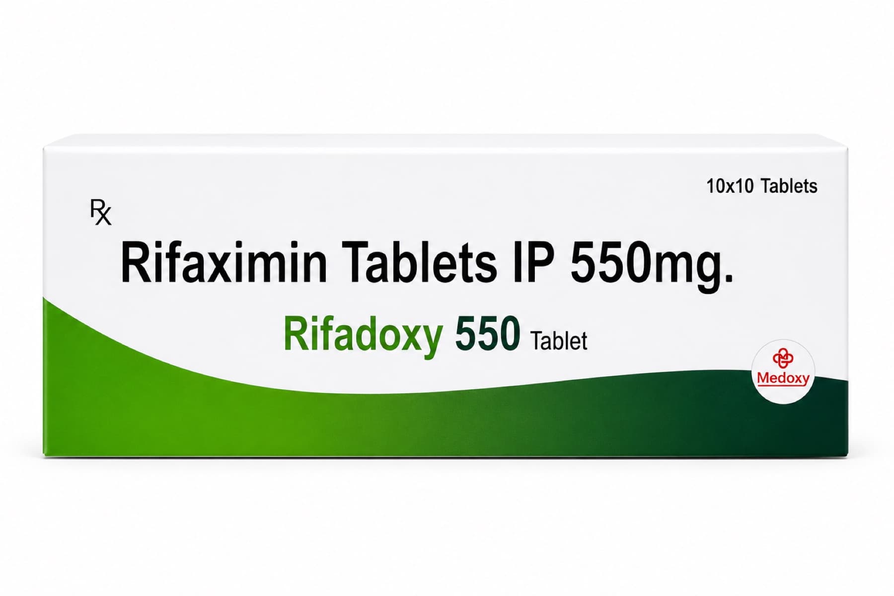 Rifadoxy 550 pharmaceutical product packaging