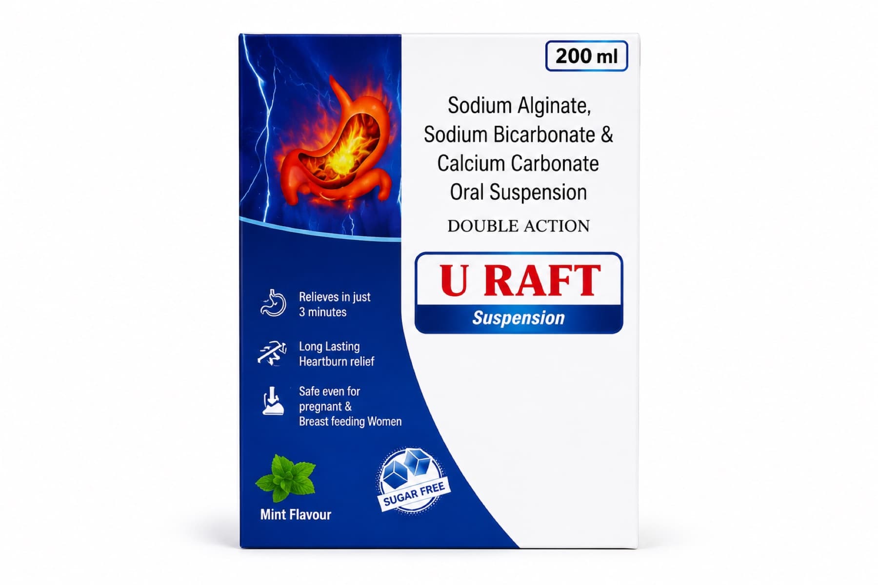 U Raft pharmaceutical product packaging